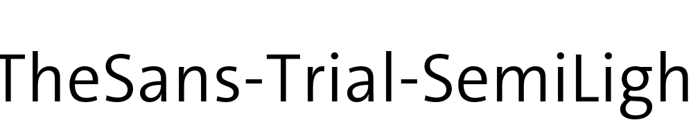 TheSans-Trial-SemiLight