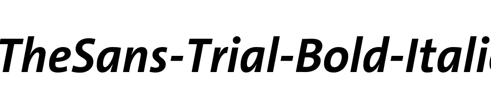 TheSans-Trial-Bold-Italic