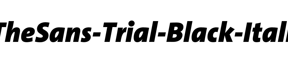 TheSans-Trial-Black-Italic