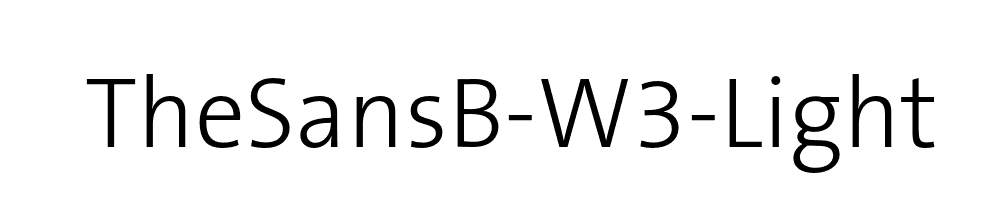 TheSansB-W3-Light