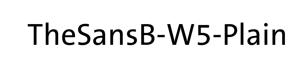 TheSansB-W5-Plain