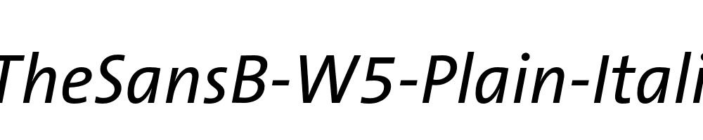 TheSansB-W5-Plain-Italic