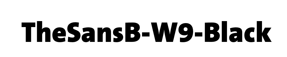 TheSansB-W9-Black