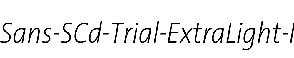 TheSans-SCd-Trial-ExtraLight-Italic