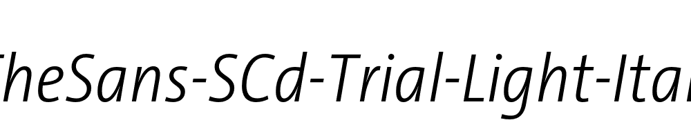 TheSans-SCd-Trial-Light-Italic