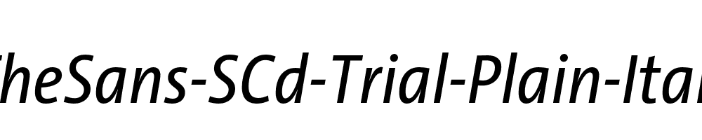 TheSans-SCd-Trial-Plain-Italic