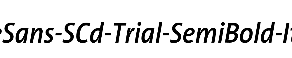 TheSans-SCd-Trial-SemiBold-Italic