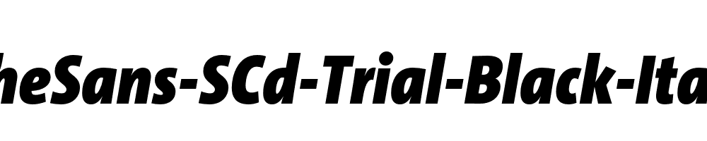 TheSans-SCd-Trial-Black-Italic