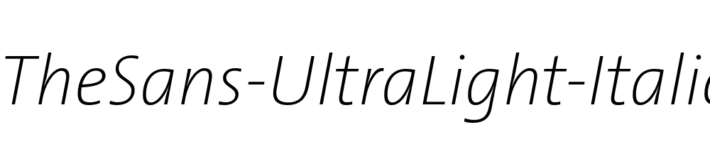 TheSans-UltraLight-Italic