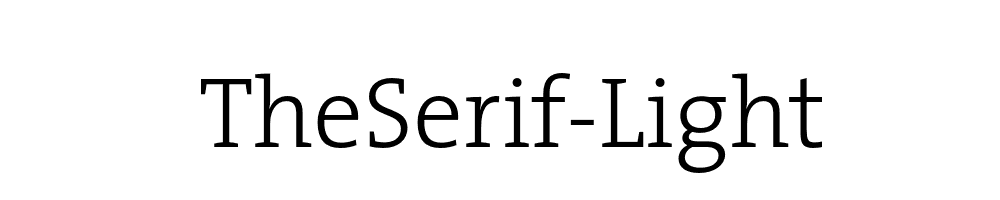 TheSerif-Light