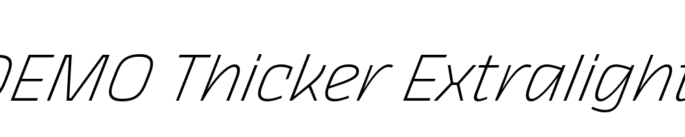 FSP DEMO Thicker Extralight Italic