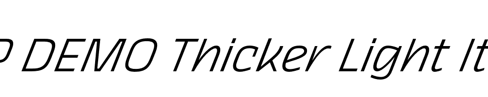 FSP DEMO Thicker Light Italic