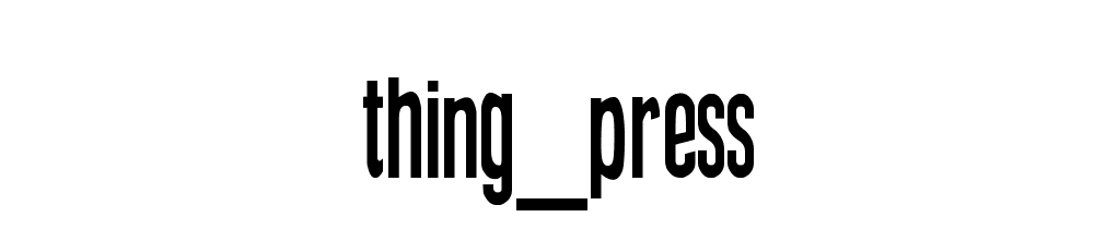 Thing_press