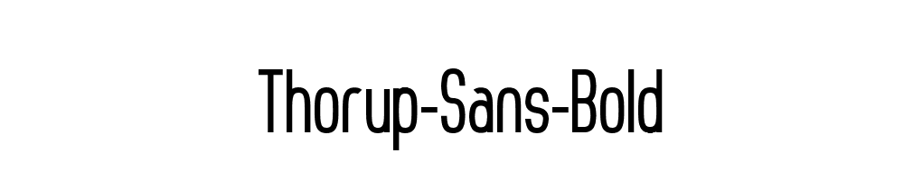 Thorup-Sans-Bold