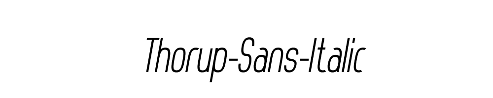 Thorup-Sans-Italic