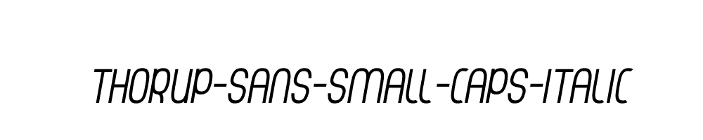 Thorup-Sans-Small-Caps-Italic