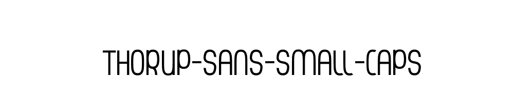 Thorup-Sans-Small-Caps