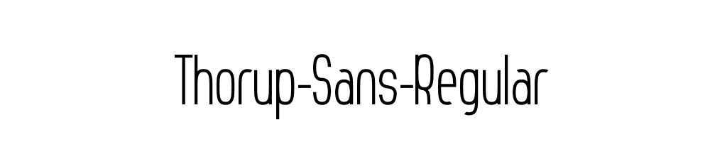 Thorup-Sans-Regular