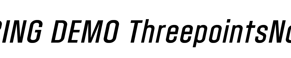  DEMO ThreepointsNorth Italic