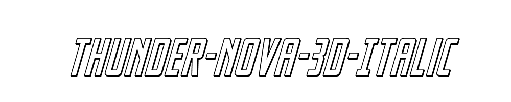 Thunder-Nova-3D-Italic