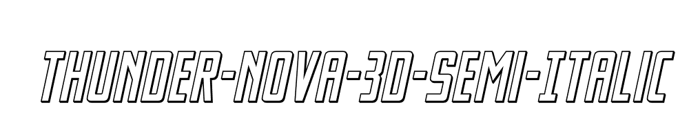 Thunder-Nova-3D-Semi-Italic