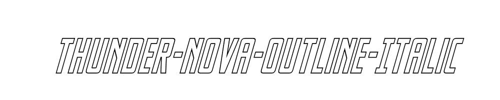 Thunder-Nova-Outline-Italic