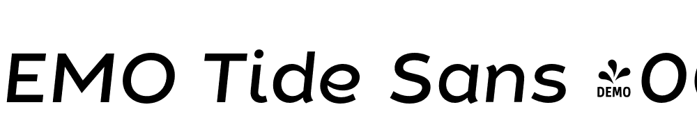  DEMO Tide Sans 400 Lil Dude Italic