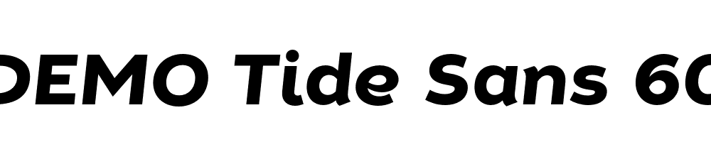  DEMO Tide Sans 600 Bunny Italic