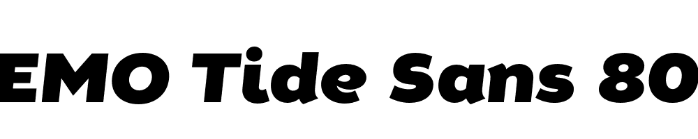  DEMO Tide Sans 800 Kahuna Italic