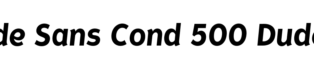  DEMO Tide Sans Cond 500 Dudette Italic