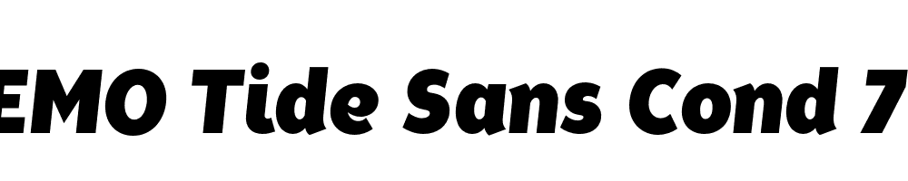  DEMO Tide Sans Cond 700 Mondo Italic