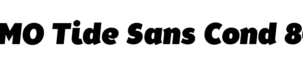  DEMO Tide Sans Cond 800 Kahuna Italic