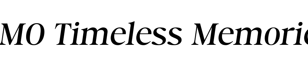 FSP DEMO Timeless Memories Italic