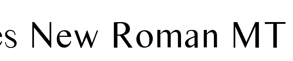 Times New Roman Mt Extra