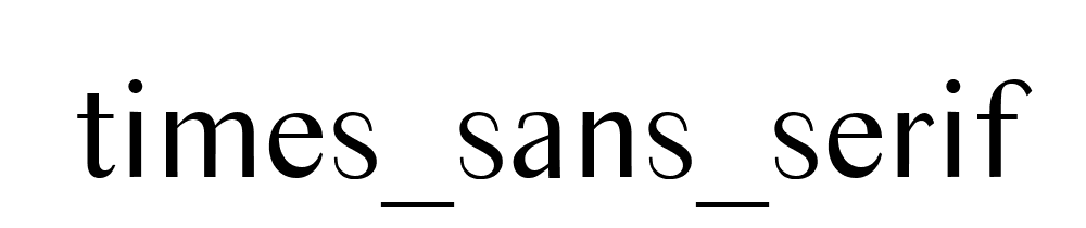 Times_sans_serif