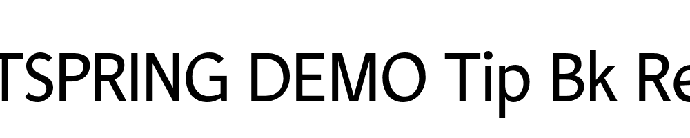  DEMO Tip Bk Regular