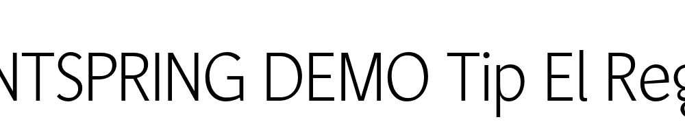  DEMO Tip El Regular