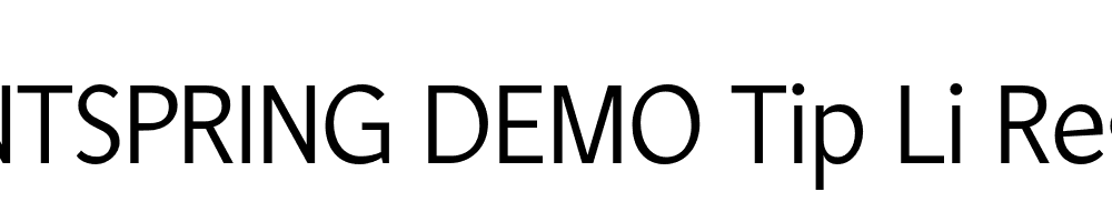  DEMO Tip Li Regular