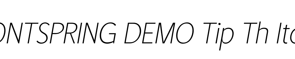  DEMO Tip Th Italic