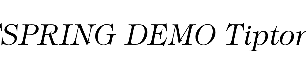  DEMO Tipton Italic