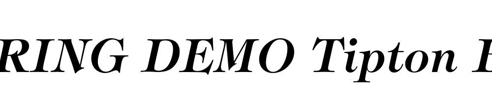  DEMO Tipton Bold Italic