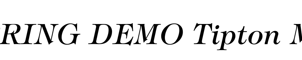  DEMO Tipton Med Italic