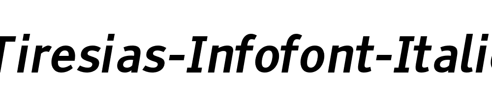 Tiresias-Infofont-Italic