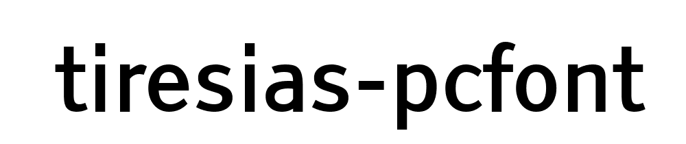 Tiresias Pcfont