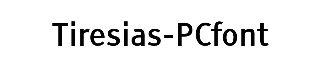 Tiresias-PCfont