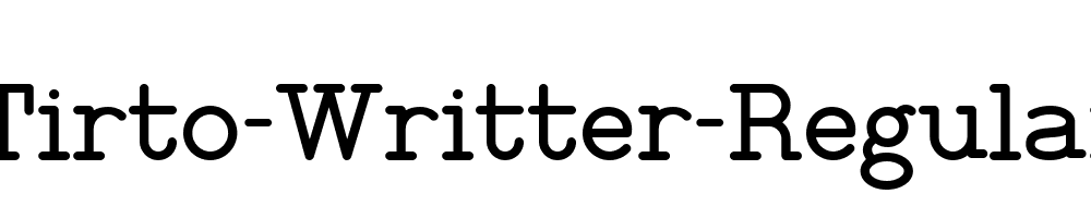 Tirto-Writter-Regular