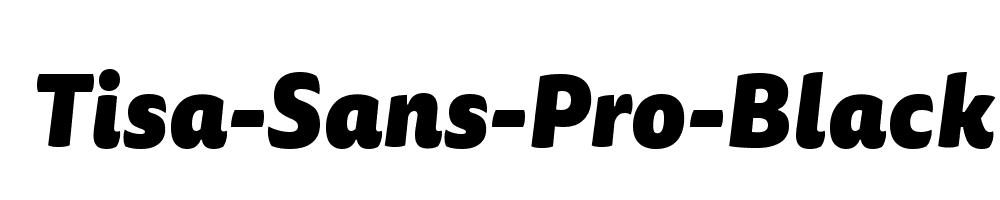 Tisa-Sans-Pro-Black