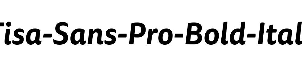 Tisa-Sans-Pro-Bold-Italic