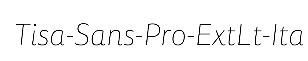 Tisa-Sans-Pro-ExtLt-Ita