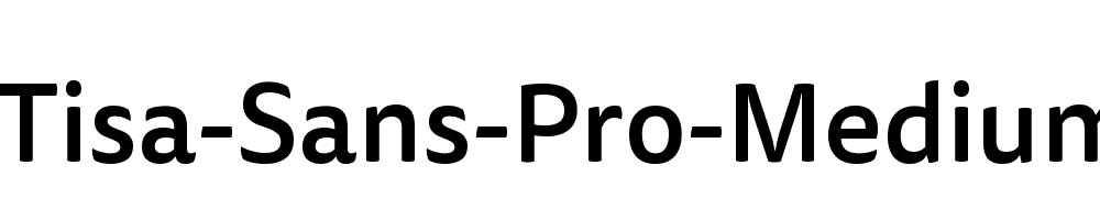 Tisa-Sans-Pro-Medium